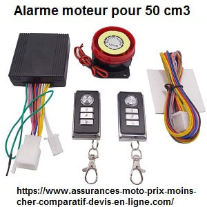 Alarme pour scooter ou moto 50